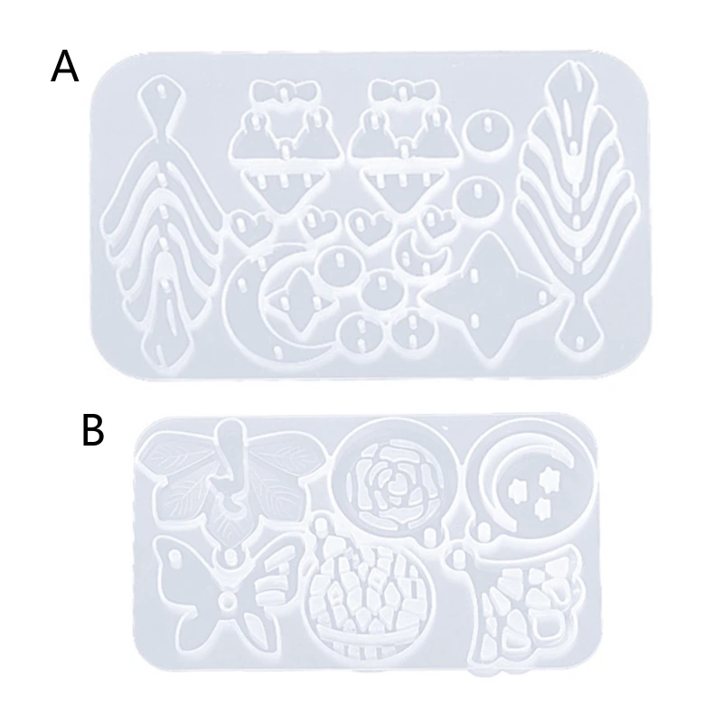 

Earring Resin Mold Silicone Jewelry Making Earring Mold Pendant Casting Resin Epoxy Molds Jewelry Making Tool