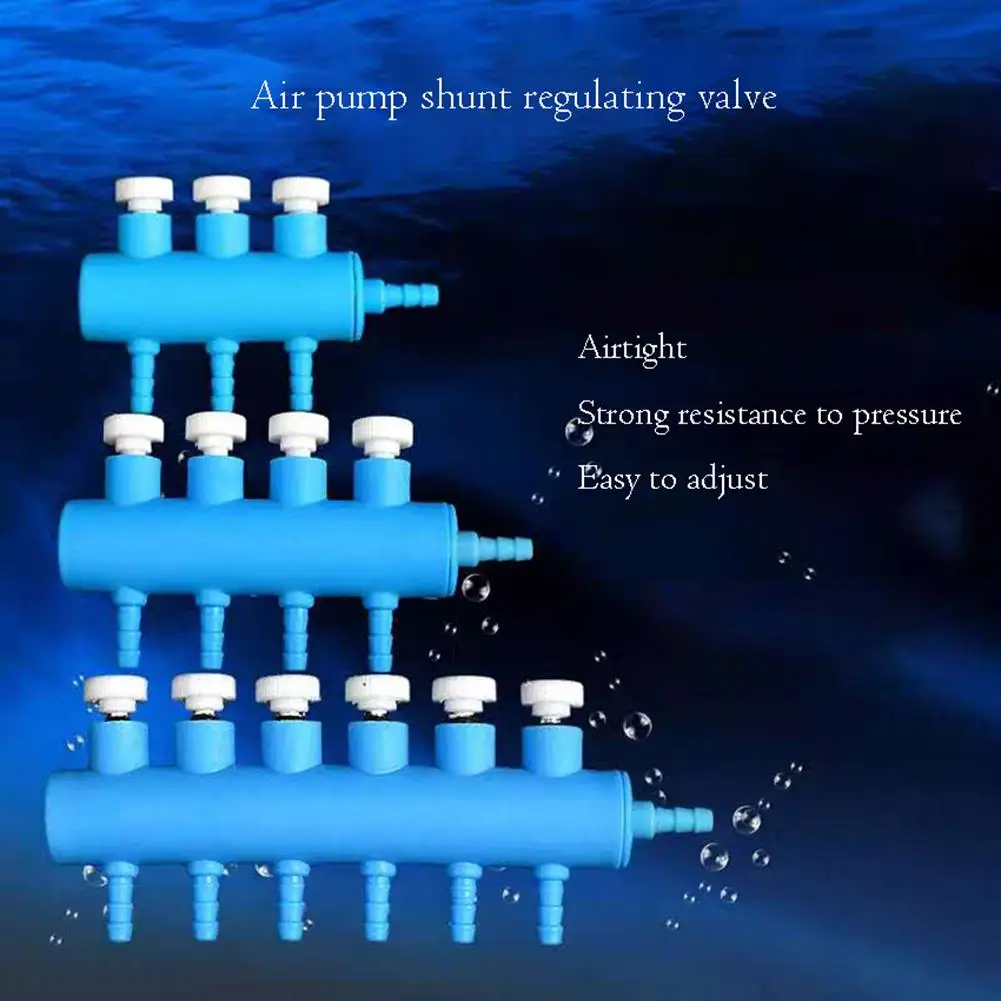 Aquarium Air Pump Flow Control Valve Distributor Hose Splitter Fish Tank Pump Accessories Tube Oxygen Pipe Split-flow Connector aquarium air pump accessories