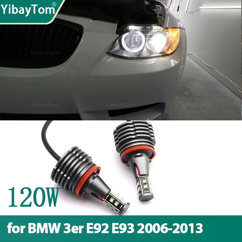 

CANbus LED Angel Eyes Marker Lights Bulbs Error Free White for BMW 3 Series E92 E93 316i 318i 320i 325i 328i 330i 335i 2006-2013
