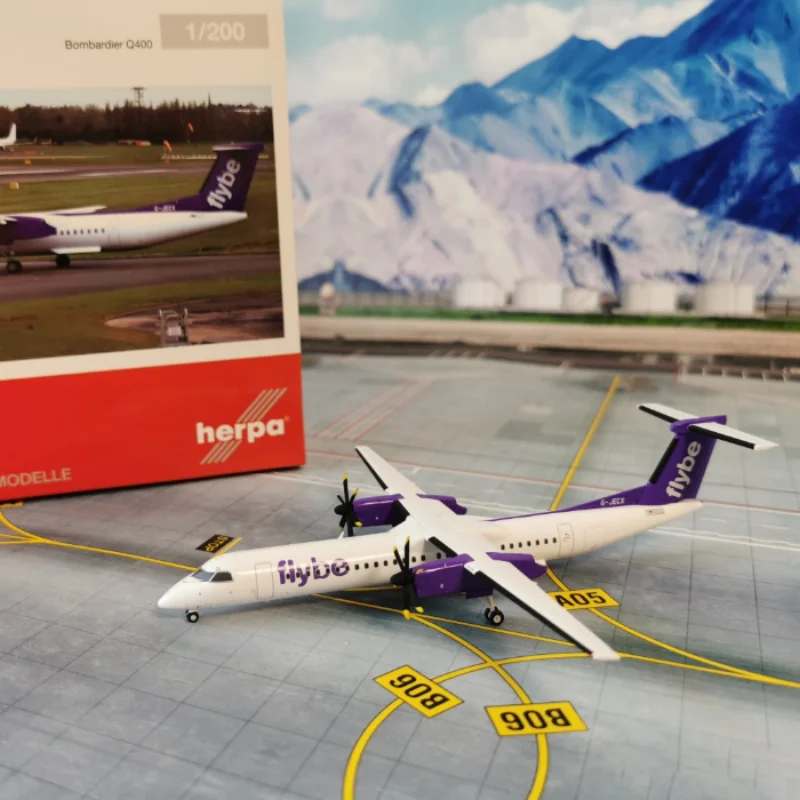 航空機・ヘリコプター herpa 1/200 Bombardier Q400 AIR CANADA Herpa 1:200 Scale 572248 Flybe Airlines Dash 8 Q400 G-JECX
