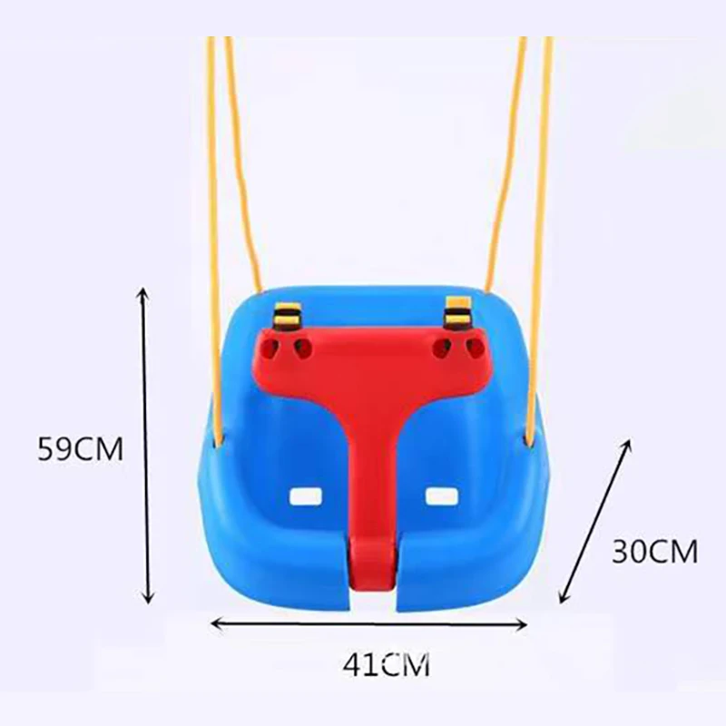 2-In-1 Snug and Secure Swing Multifunctional Swing Hanging Basket Outdoor Toy Patio Swings Blue 2
