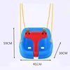 2-In-1 Snug and Secure Swing Multifunctional Swing Hanging Basket Outdoor Toy Patio Swings Blue 2