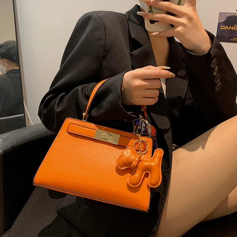 

New Year Senior Luxury Women's Handbag Genuine Leather Designer Office Shoulder Bag Ladies High Quality Pony Crossbody Bag