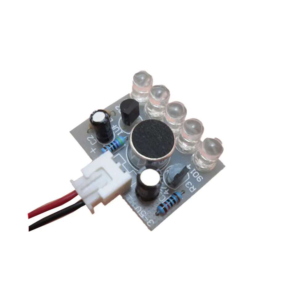 

3V-5.5V Voice Activated Control Lamp LED Melody Light Module DIY Electronic Funny Kit Production Suite Learning PCB Laboratory