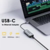 WAVLINK USB C to Ethernet Adapter 2.5G/5Gbps Driver-free RJ45 Gigabit Ethernet for Windows 10/11 Mac OS 11 Later Linux and More 3