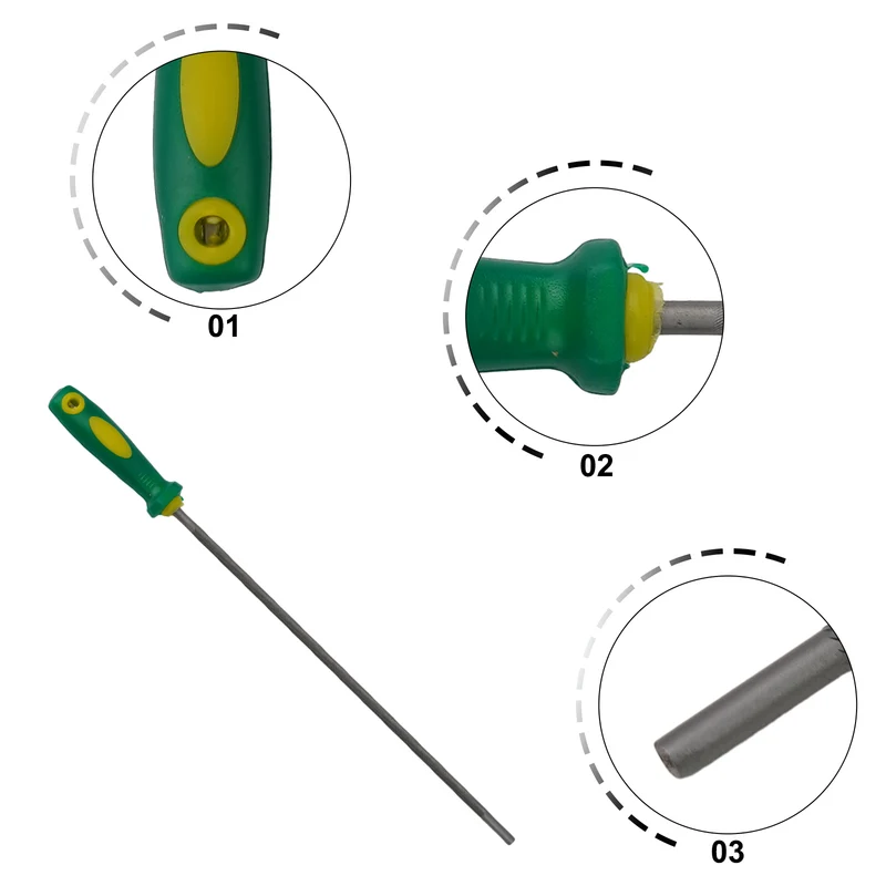 1pcs 4.0/4.8 Round High Carbon Steel Sharpening Chainsaw