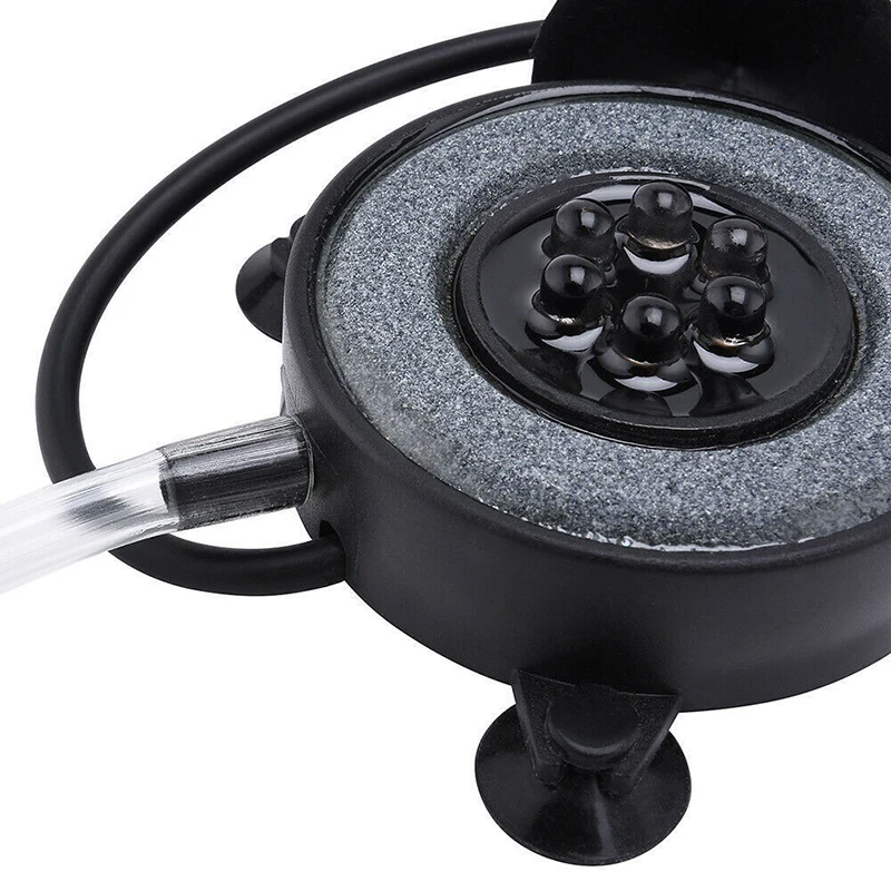 Aquarium LED Lamp Submersible Underwater Fish Tank Light Color Changing Air Light Bubble 6pcs Making Oxygen
