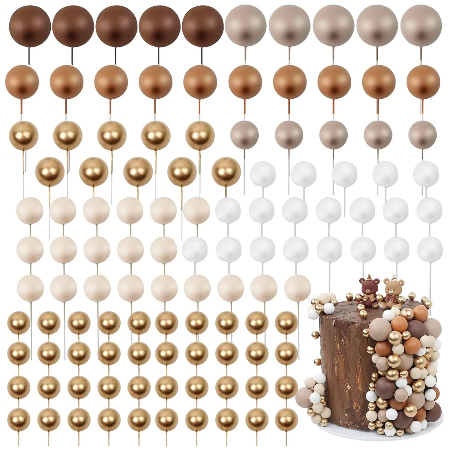 97pcs brown