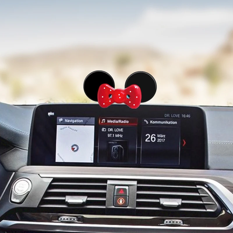 Decorazioni per Interni Auto, Graziosi Ornamenti a Fiocco per Auto, Decorazioni per Schermo del Cruscotto dell'Auto - Image 6