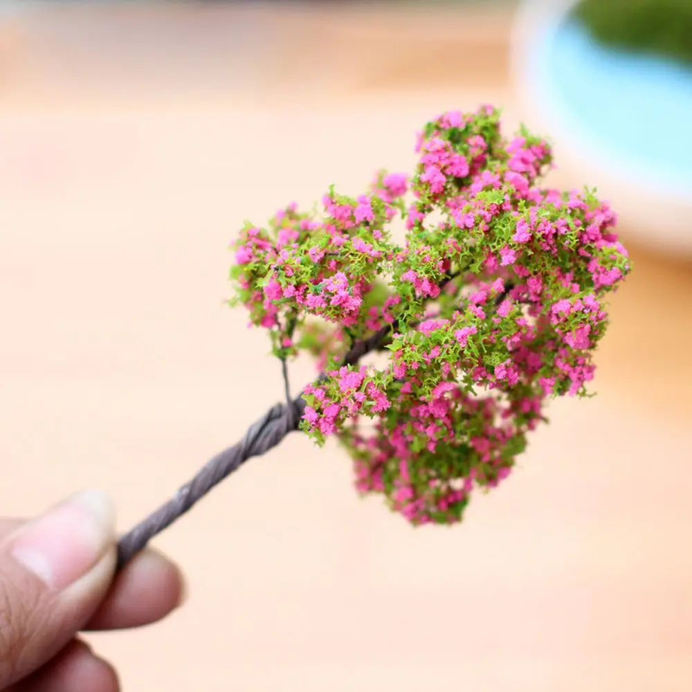 Miniature Figurines Miniature Tree Ornament Sakura Miniatures Kawaii Micro Figurines Landscape Decoration