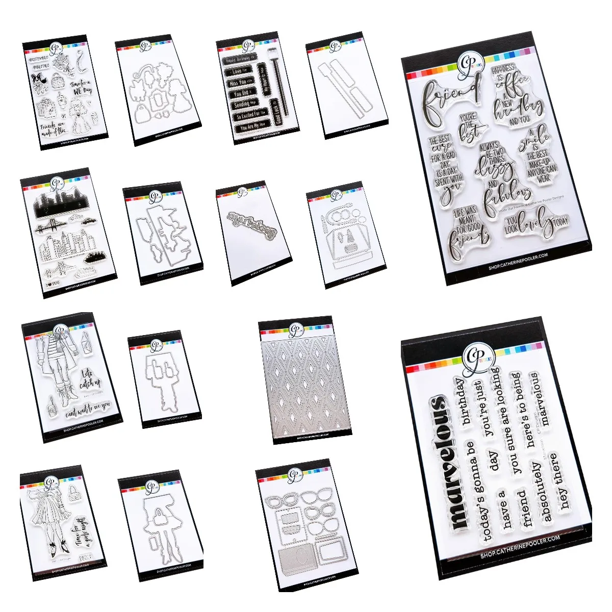 Description Picture 3 of itemArrival New Street Cover Plate Die Hey There Marvelous Layered Word Dies Stamp Set DIY Craft Maker Photo Scrapbooking & Stamping