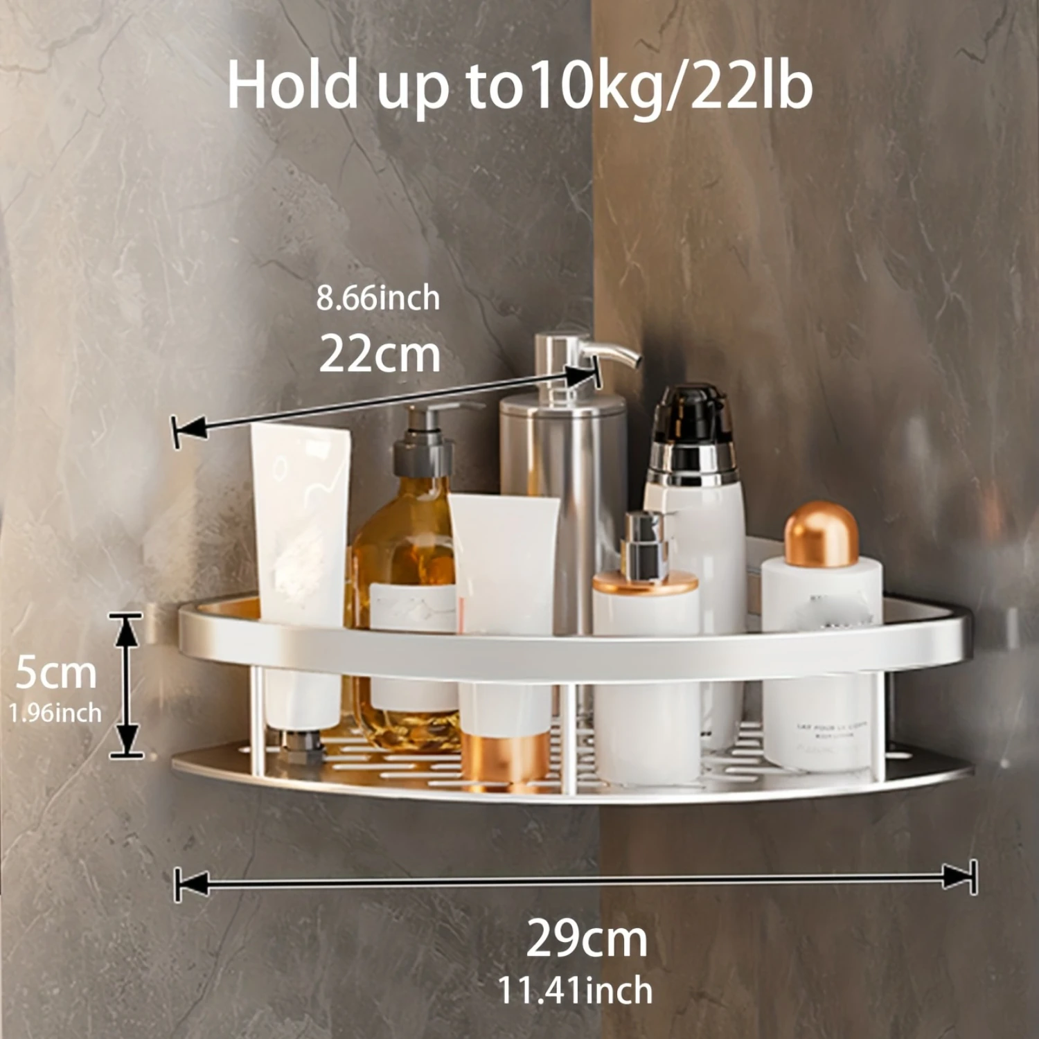 Triangle Rack Bathroom Wall Shelf Shower Caddy Accessories