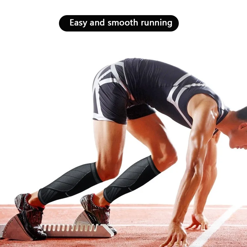 1Pcs Calf Compression Sleeve for Men Women Runners Shin Guards for Running Cycling Training Football Basketball Volleyball
