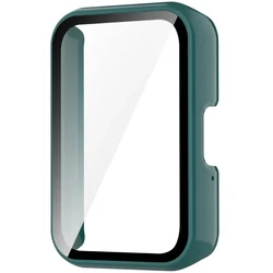 Tempered Glass Screen Protector & Hard PC Protective Bumper - Samsung Galaxy Fit3 (Green 05)