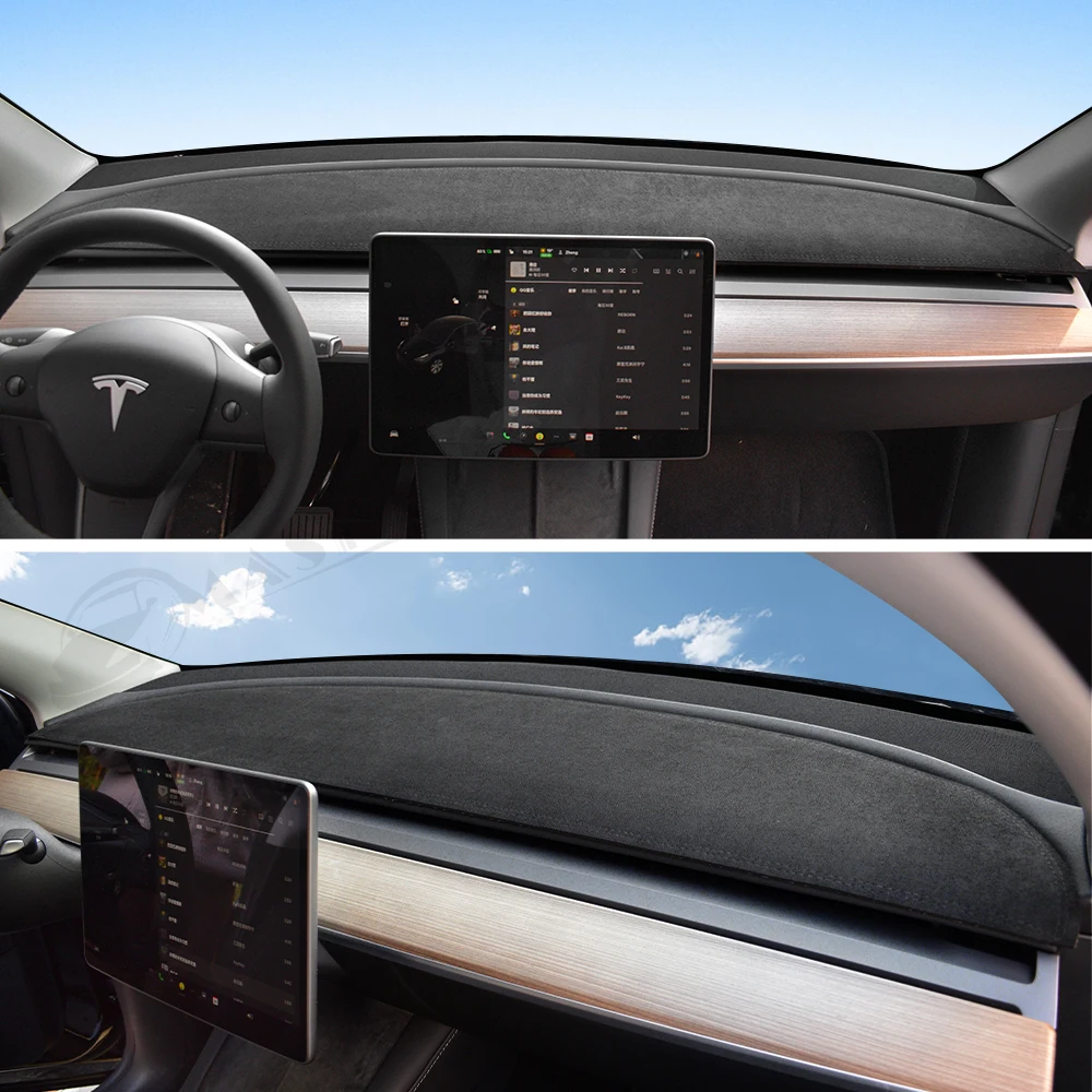 Tapis De Tableau De Bord Ywooon Pour Tesla Model Y/3 - Protection UV