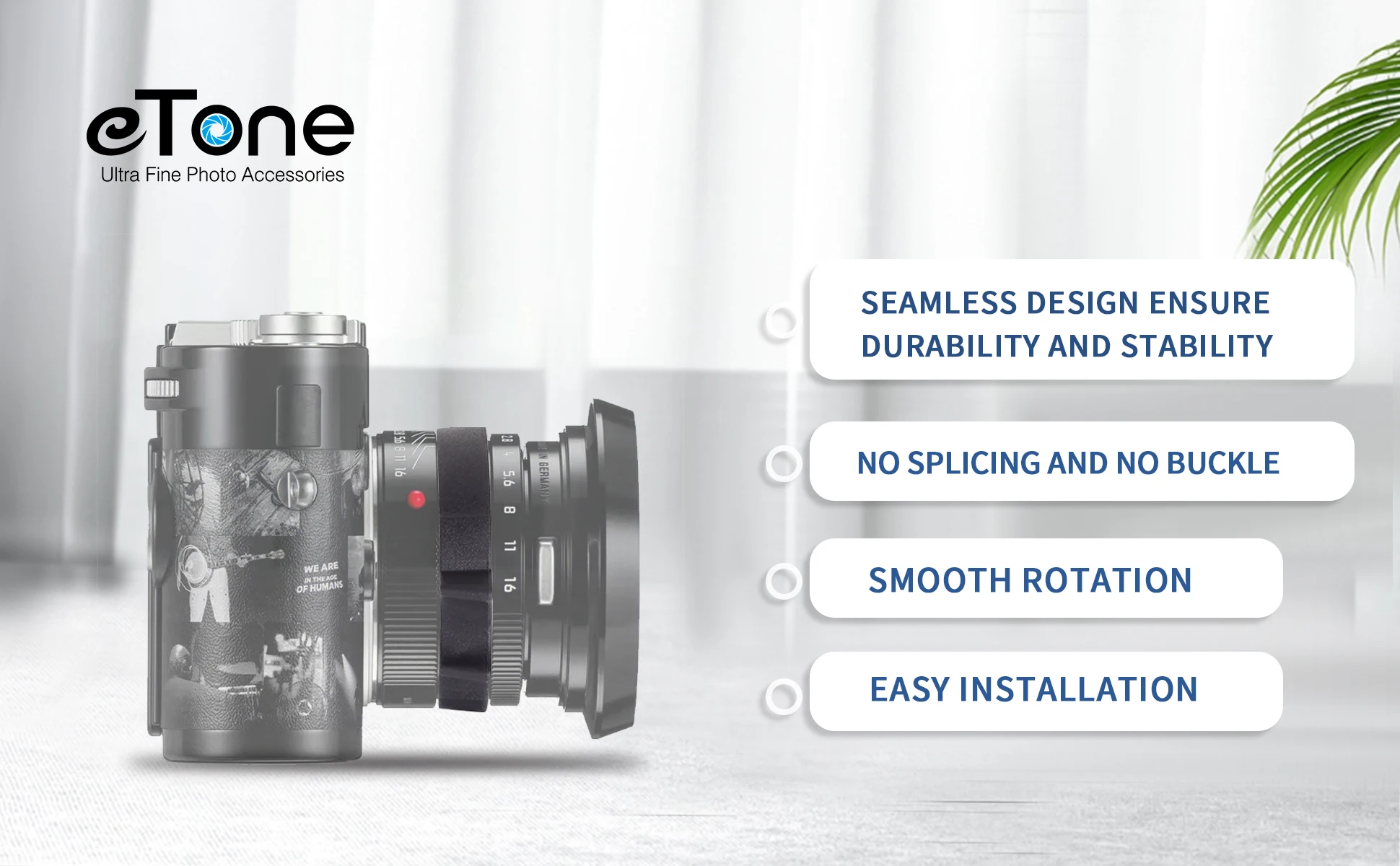 Description Picture 4 of itemeTone 360-Rotation Following Focus Gear Ring Lens Focus Tab SLR DSLR Lens Accessories