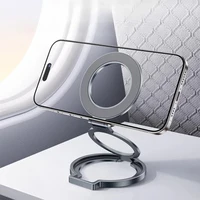 360° Rotation Magnetic Finger Ring Phone Holder Aluminum Alloy Foldable  For iPhone 17 16 15 14 13 12 Pro Max 4