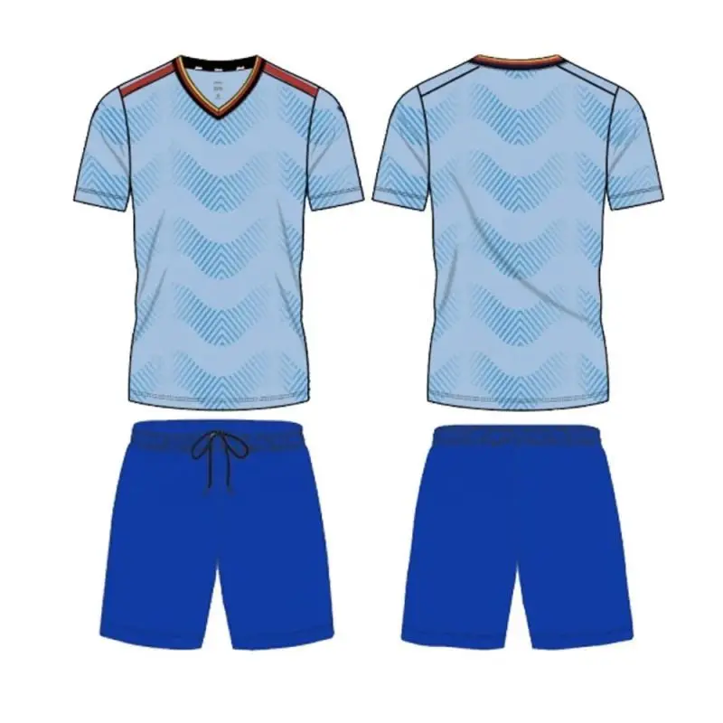 

Tailor-Made Short Sleeved Soccer Uniforms for Boys - Breathable Football Jersey Set for Youth Team Training or Competition