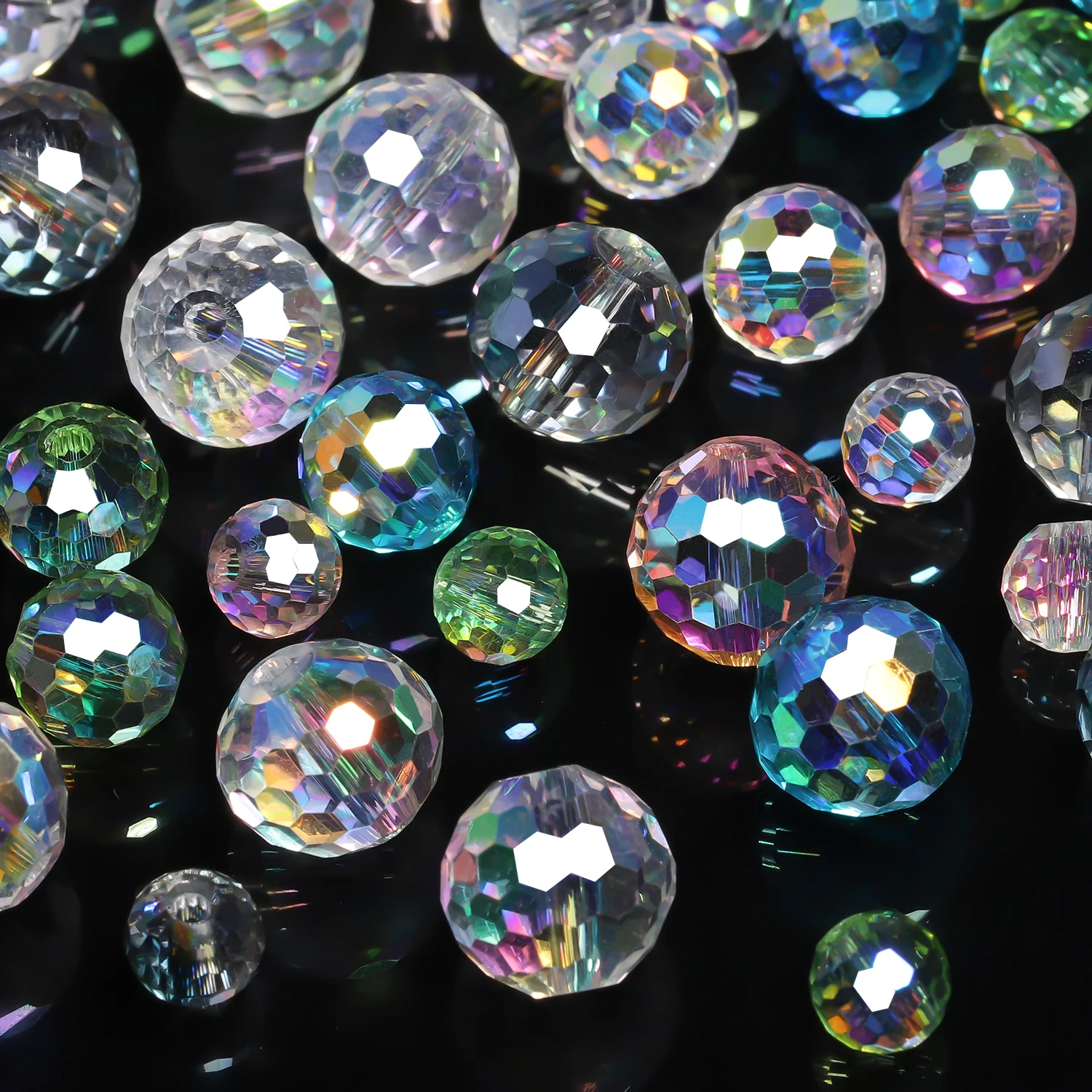 Austrian Faceted Crystal Round Beads 6–10mm 2