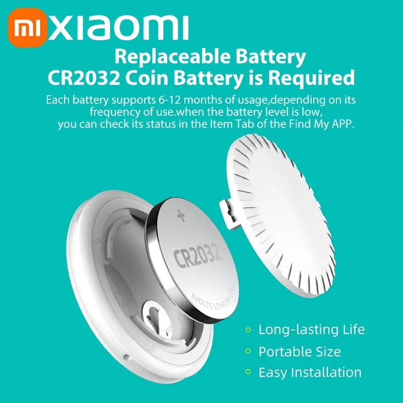 Xiaomi Mini-Tag Tracker For Apple Ios System FindMy App Child/Key Finder Pet Bike Bag Anti Lost Tracker Smart Bluetooth Airtag 2