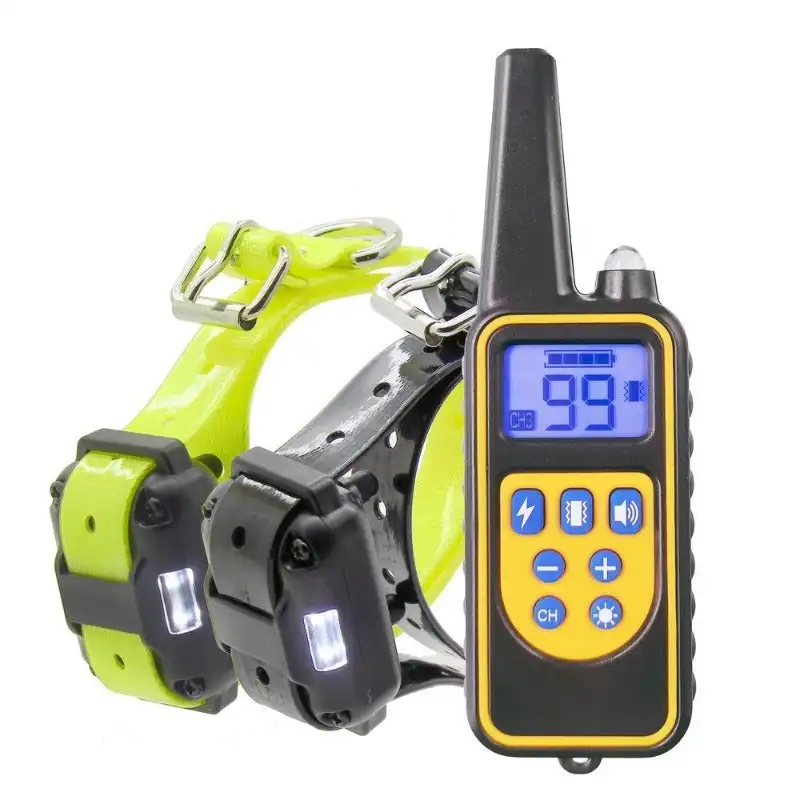 rechargeable-waterproof-electric-dog-training-2-collars-with-lcd-display