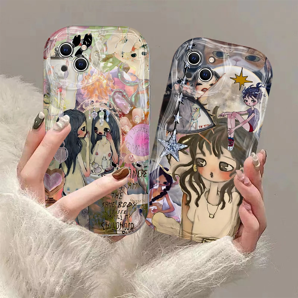 Aya Takano 3D Wave Luxury Phone Case Cover