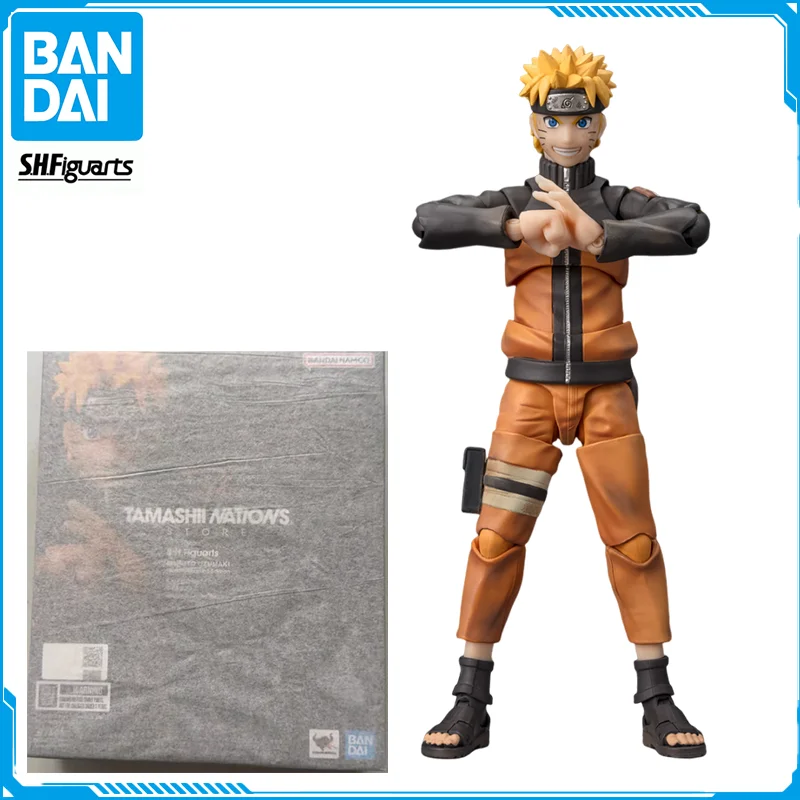 In Stock Bandai S.H.Figuarts NARUTO Naruto Uzumaki Original Genuine Anime Figure Model T S.H.F Toy Action Figure Collection Doll