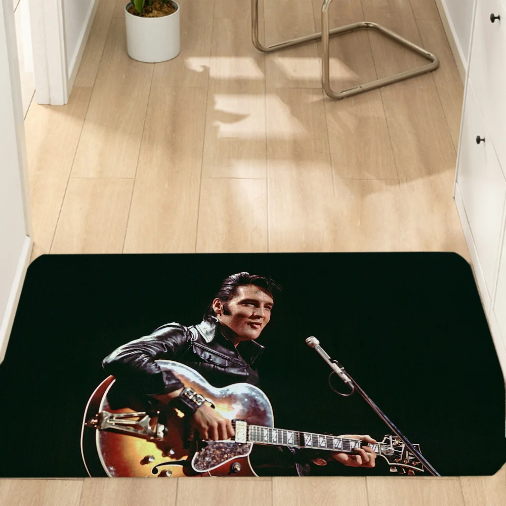 thumbnail image 1 of Felpudo antideslizante Elvis para puerta de entrada, balcón, habitación, superabsorbente, para baño, cocina, baño de pies, 1 of 5