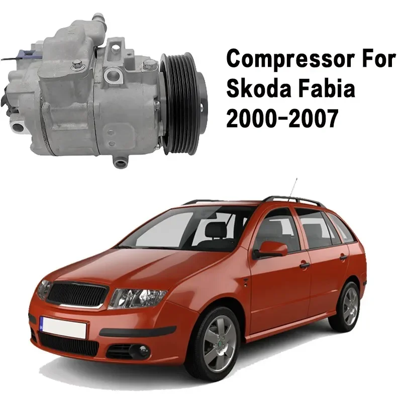 

Treeligo Car AC Air Conditioner Compressor For Skoda Fabia Combi Saloon Praktik 2002 2003 2004 2005 2006 4471908892 Compressor