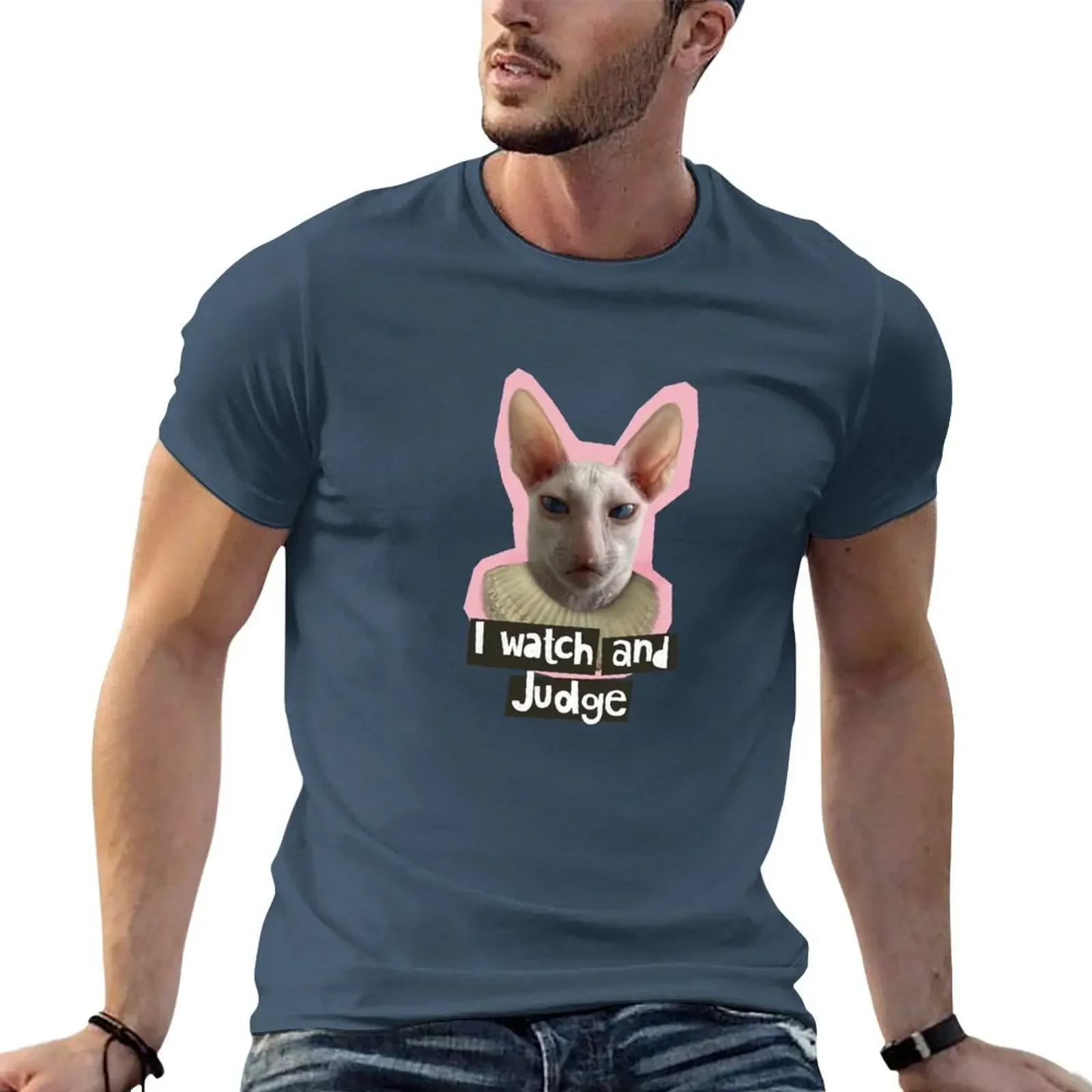 

I Watch and Judge T-shirt summer top anime clothes blacks big and tall t shirts for men