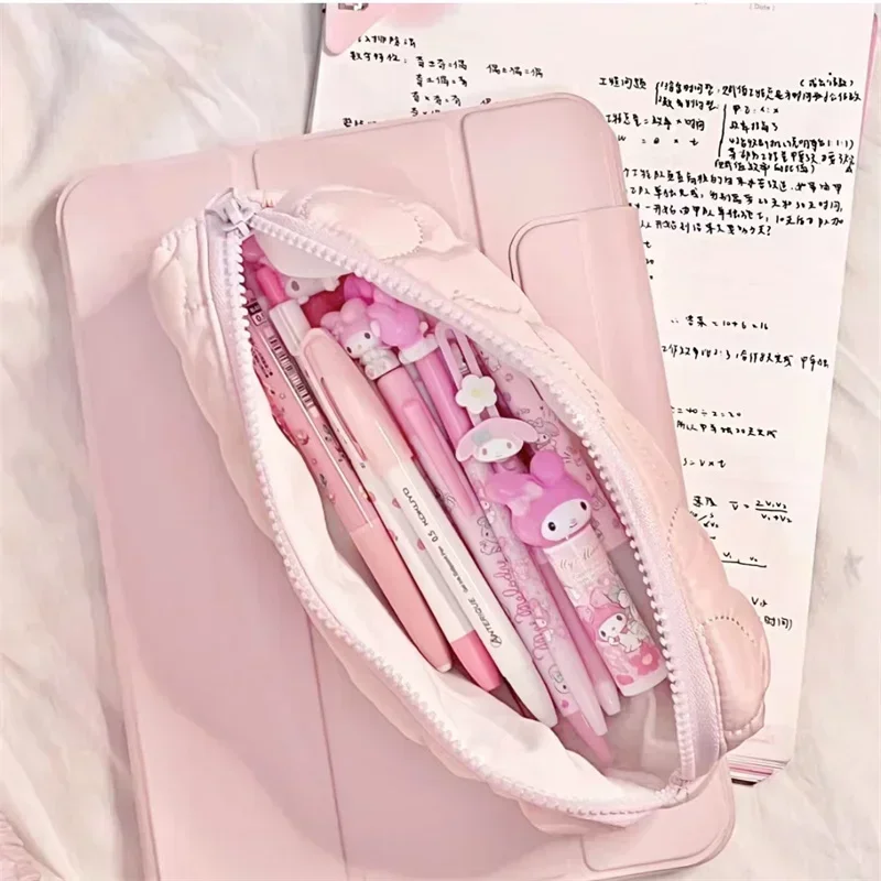 Pencil case, Sanrio Kt Cat Pencil Pouch, Large Capacity Pen Case, Cute Hello Kitty Cosmetic Bag, Girls Student Supplies Stationery Gifts