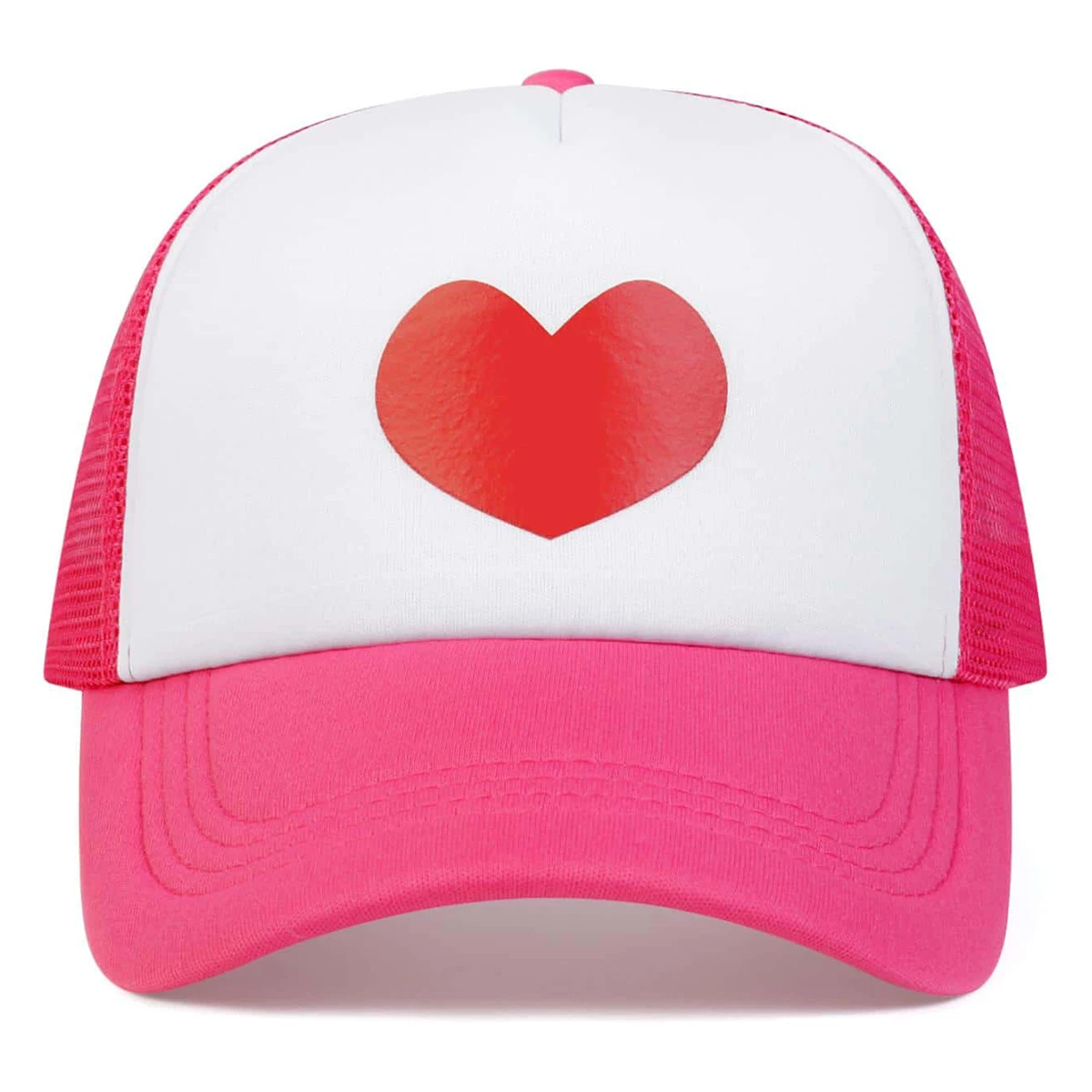 Unisex Love Printing Rose Red Baseball Net Caps Spring and Summer Outdoor Adjustable Casual Hats Sunscreen Hat Best Sellers In Accessories