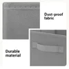 Foldable Storage Box Non-woven Clothes Fabric Bin Collapsible Cube Closet Drawers Organizer With Handle for Clothes,Sundries Box 3