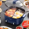 Midea Electric Hotpot Mandarin Duck Home Multi Functional Electric Stir Fryer, Electric Cooker, 6L Non Stick Pot 2