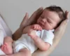 BZDOLL Realistic 48cm Soft Silicone Asleep Reborn Baby Doll With 3D-painting Skin, Alive 19inch Newborn Bebe Cute Birthday Gift 3
