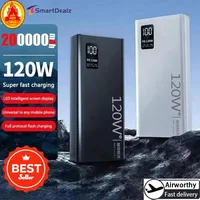 200000mAh Power Bank 120W High Capacity Super Fast Charging PowerBank Portable Digital Display Battery Charger For iPhone Xiaomi 1