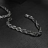 7MM Pure Titanium Twist Chain Bracelet Skin Friendly Braid Rope Bracelets for Men & Women 18 CM 1