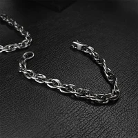 7MM Pure Titanium Twist Chain Bracelet Skin Friendly Braid Rope Bracelets for Men & Women 18 CM 1