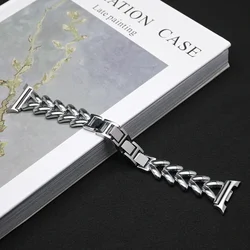 Elegant Stainless Steel Bracelet for Women - Premium Watch Band Replacement (Silver)