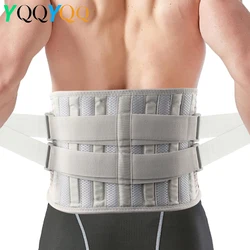 Back Brace for Men Women Lower Back Pain Relief with 6 Stays, Adjustable Back Support Belt for Work, Anti-skid Lumbar Support