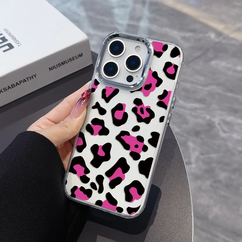 Chic Brown Leopard Pattern Phone Case – Fashionable Protective Cover