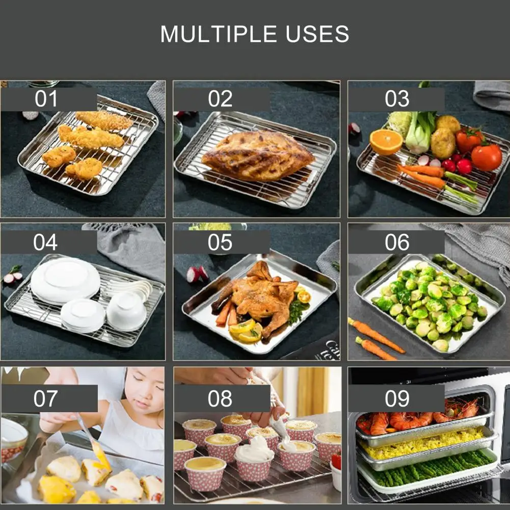 

Стойка для сушки из нержавеющей стали, стойка для гриля из нержавеющей стали с антипригарным покрытием для барбекю на открытом воздухе, многофункциональная