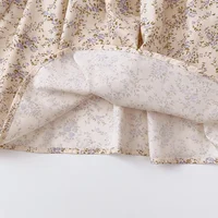 Robes à fleurs pour bébés filles de 3 à 7 ans, tenue de princesse en dentelle, à motif floral rabattu, printemps automne 6
