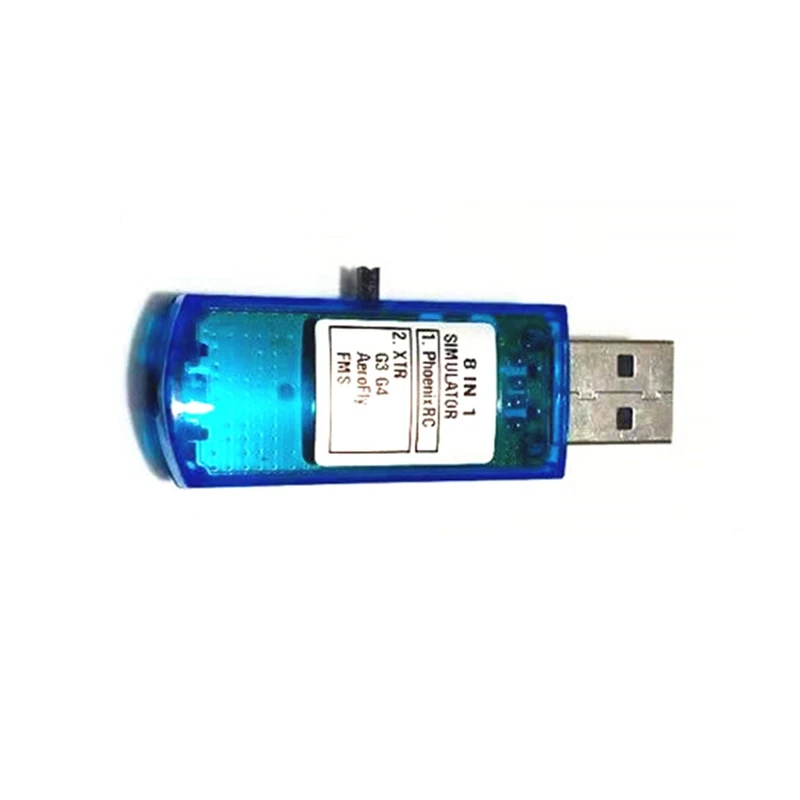 USB 비행 시뮬레이터 컴퓨터 비행 시뮬레이터, XTR5 FMS G4 FPV 비행기 헬리콥터 컨트롤러용, 8 in 1