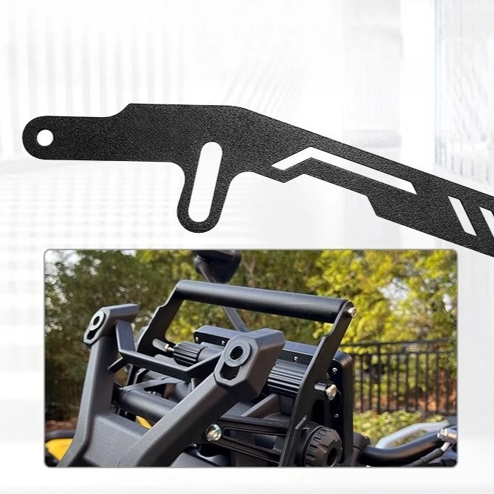 Supporto Per Telefono E GPS Da Manubrio Per Moto Zontes 368G, 350T, 310, 350 E Altri Modelli - Nero
