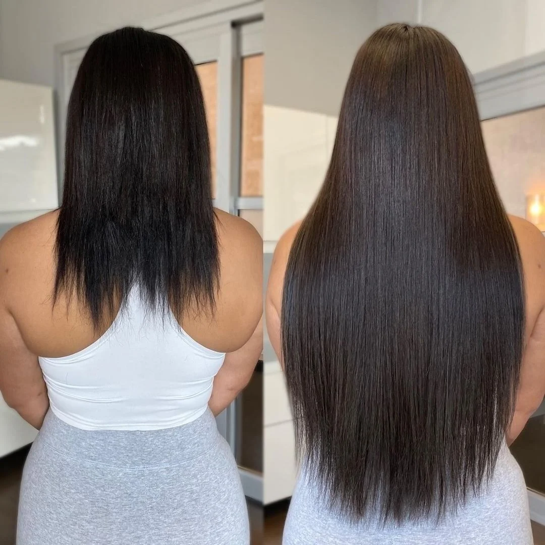 Extensiones de cabello humano con cinta recta, extensiones de cabello Natural 1B 100% Remy, trama de piel, pegamento adhesivo para salón, alta calidad