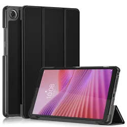 Enhanced Product Title: Premium PU Leather Tri - Fold Flip Cover for Lenovo Tab K9 2025 (Black)