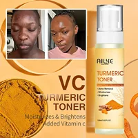 AILKE-Gamme de soins de la peau au curcuma naturel, éclaircit la peau, hydrate, élimine l'acné et les boutons, affine les pores 5