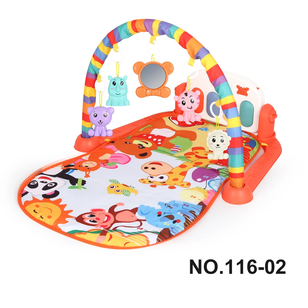 Multifunctional Fitness Frame Baby Activity Gym Play Mat Musical Rack Kid Infant Educational Crawling Carpet Toy Children Gift 2