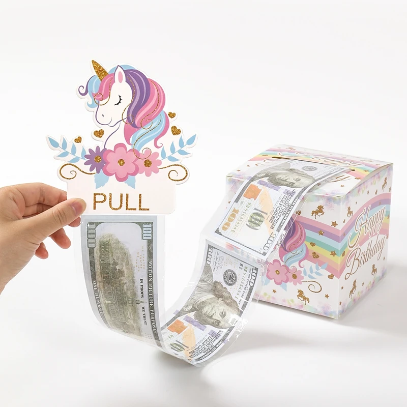 Birthday Money Gift Boxes with Pull-Out Happy Birthday Card, Fun Cash Surprise Packagin... - SKU MGB01127 - UGI Packaging